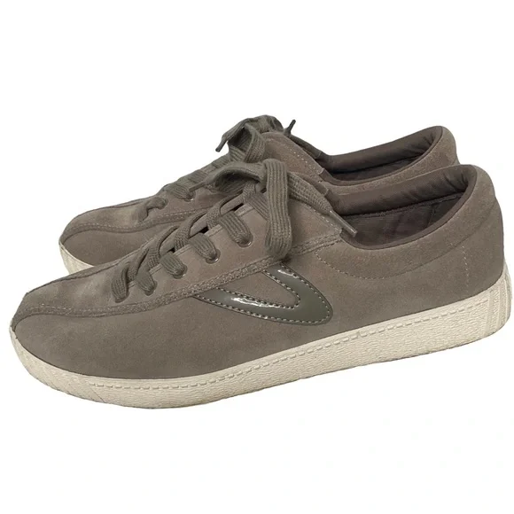 Tretorn Men’s Soft Mushroom Color Suede Nylite 2 Plus Lace Up Sneakers Size 9.5. Tretorn Nylite Plus Canvas Sneakers, White | Sneakers  main image 3